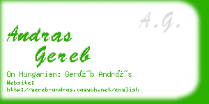 andras gereb business card